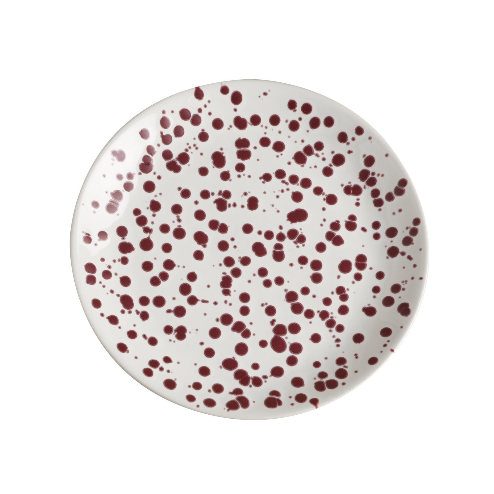 Splatter 8" Salad Plate, Red