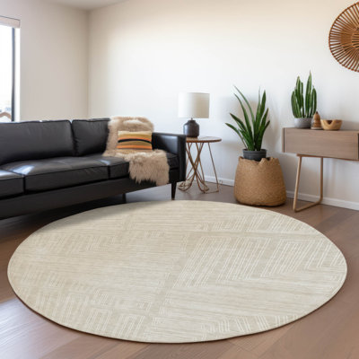 Tapis géométrique Premium lavable à la machine Harrietstown AMF1045