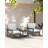 Reata HDPE 2-Person Conversation Set With Double-Tier Side Table and Cusions-98502852-98502853