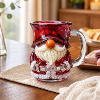 Grande tasse de Noël gnome Santa