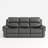 Fabric Power Reclining Sofa with Drop Down Table USB Button and Wireless Charger