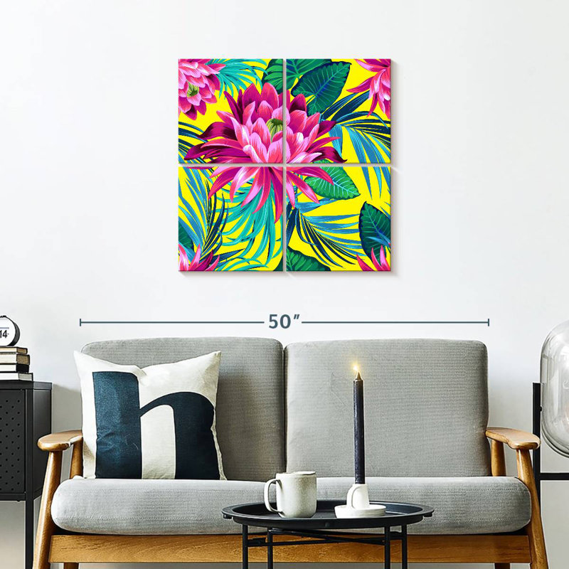 Nénuphar tropical, H 26 po x l 26 po