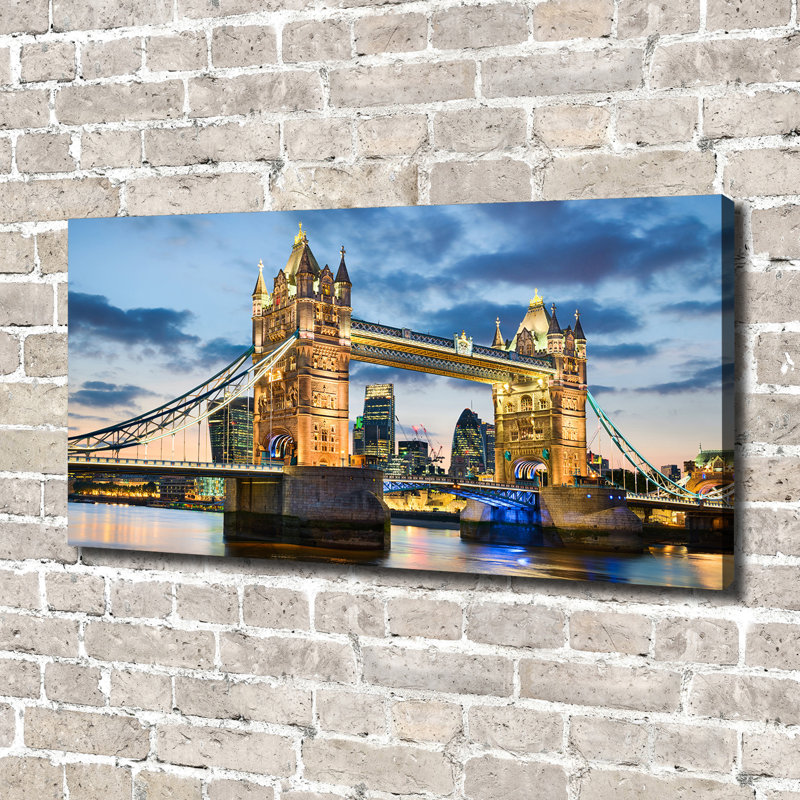 Tower Bridge London - Wrapped Canvas Print, 140cm H x 70cm W