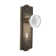 Meadows Plate with Decorative Keyhole and Crystal Meadows Knob