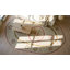 Rectangle Wool Floral Medallion Antique Ivory Beige Cream White 1880s Hand Knotted Pile Rug