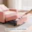 Fauteuil d'appoint convertible 3 en 1, canapé-lit rembourré escamotable avec coussin décoratif-1236071744