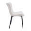 Ensemble de 2 chaises de salle à manger crème: similicuir style moderne Mid-Century-1522723099