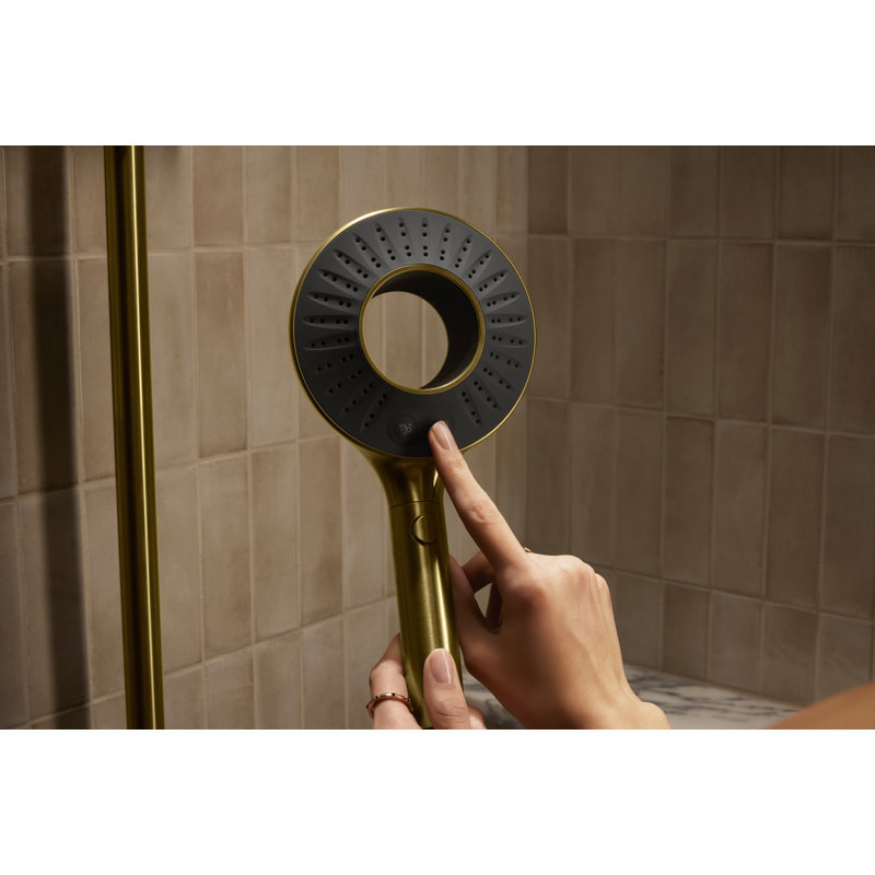 Spaviva Two-Function Handshower 2.5 GPM, Brushed Brass, 1.75 GPM