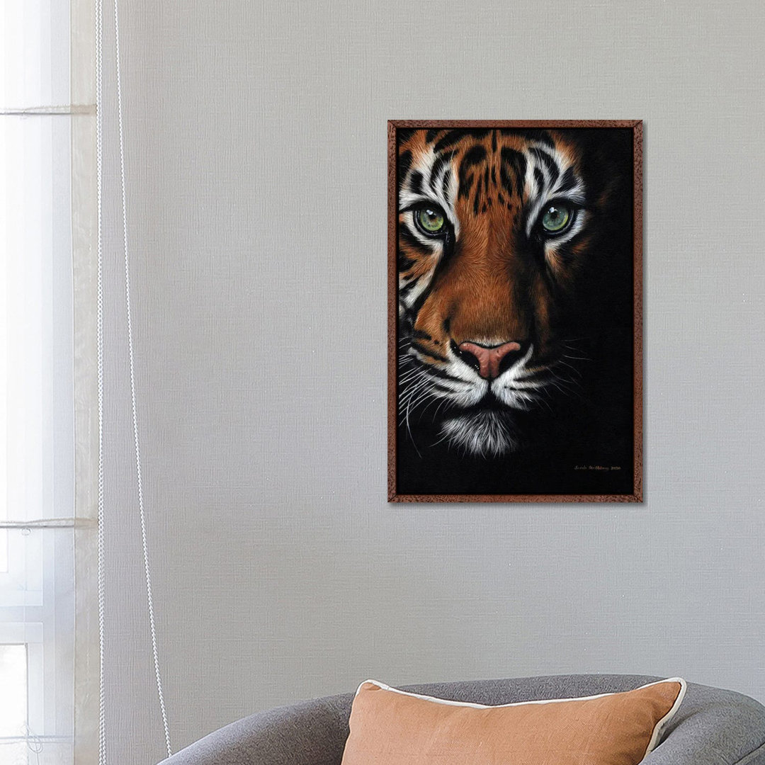 Bengalischer Tiger von Sarah Stribbling - Galerie-verpackte Leinwand Giclée auf Leinwand