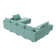 U shaped Sectional Sofa Modular Sectional Couch with Storage Ottoman