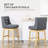 Chewning , 180 Degree Swivel Kitchen Island Stool Dining Room Chairs with Solid Wood Footrests and Button Tufted Design-8998610-64663282-64663292