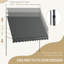 Auvent de terrasse rétractable en polyester Outsunny D-96548092-98260132