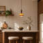Luminaire suspendu simple moderne 1 lumière Mid-Century (ampoule incluse)