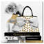 «Fashion and Glam My Girly Essentials Square, Modern & Contemporary Gold», reproduction d'art sur toile tendue-166686190