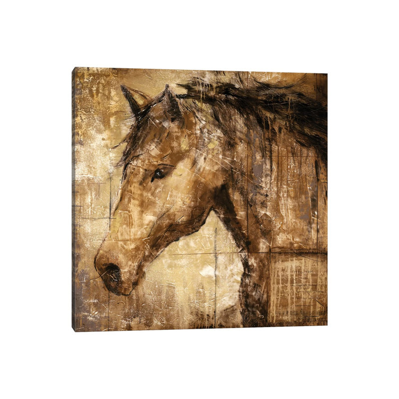 Cavalier by Liz Jardine - Wrapped Canvas Painting, 30.48 cm H x 30.48 cm W