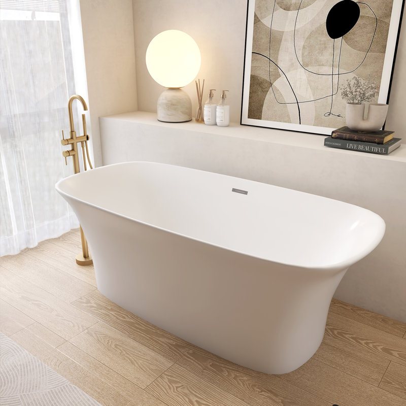 Baignoire de trempage autoportante 66,93 po