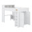 Multifunctional Loft Bed Featuring Storage Headboard, Closet, and Workstation-418396111