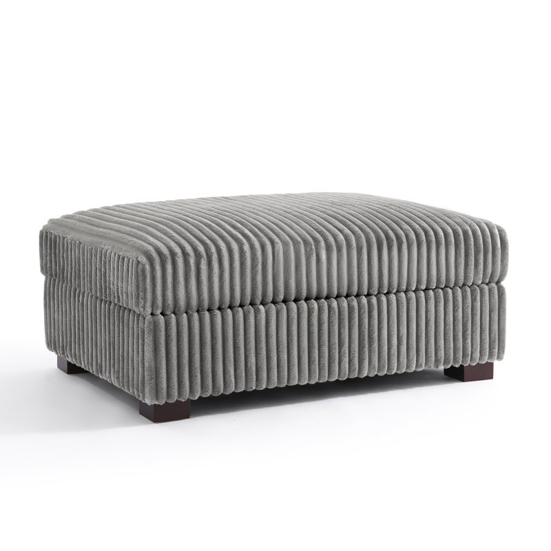 41.75cm Wide Rectangle No Ottoman, Light Grey