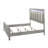 Modern Panel Bed Nightstand 3pc Set