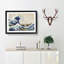 A Great Wave of Kanagawa by Katsushika Hokusai - Picture Frame Painting Print on MDF-55629733-55629729