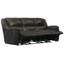 Canapé inclinable en cuir avec accoudoirs rembourrés 90 po Baraona-48124754