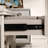 American Luxury Solid Red Oak Writing Desk with 5 Storage Drawers, Silent 3-Stage Slides, Easy Assembly-746368858