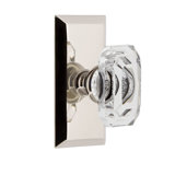 Grandeur Concealed Screw Mechanism Geometric Knob with Rectangle Rosette