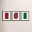 Keyhole 1-3. Set of 3 by Lee Lessem - 3 Piece Picture Frame Painting Set-528755556-528755563