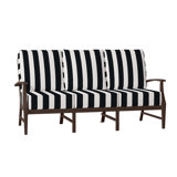 Croquet 76" Wide Outdoor Patio Sofa with Cushions