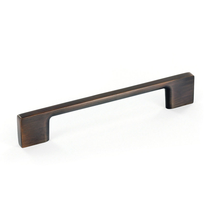 Poignée barre 5 1/32 po Expression, Bronze huilé et brossé