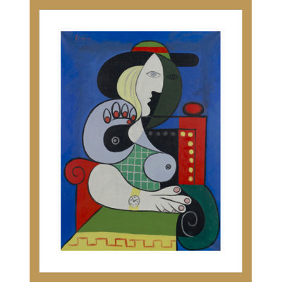 Femme à la montre (Woman with a Watch) by Pablo Picasso -Framed Giclee Print