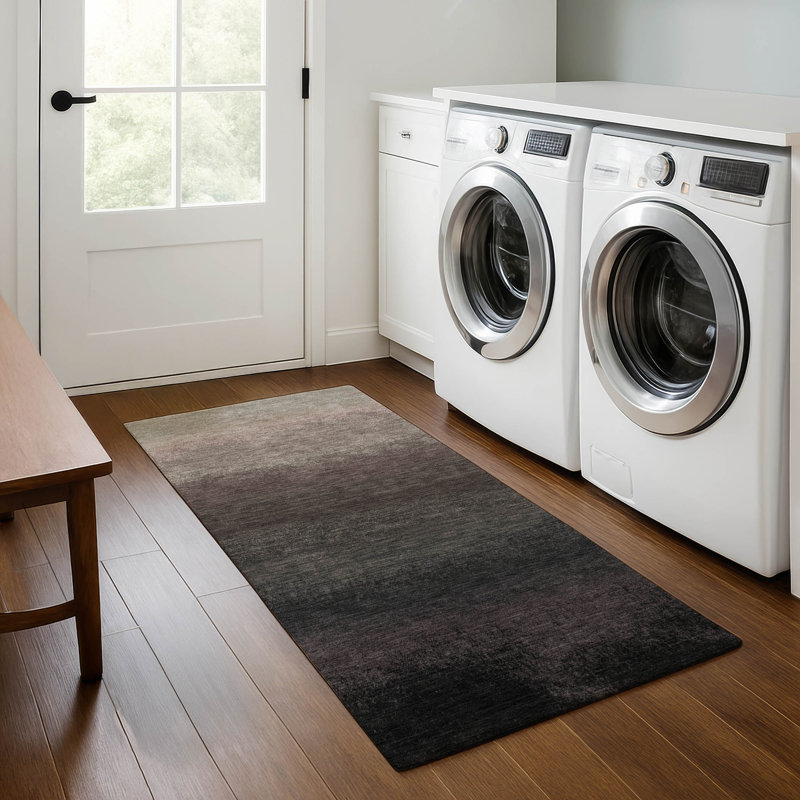Premium Machine Washable Ariel Ombre Rug, Runner 2'3" x 7'6"