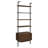 Wendell Walnut 4-Shelf Storage Wall Bookshelf