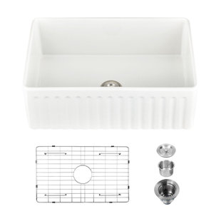 33'' L Single Bowl Fireclay Kitchen Sink