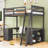 Loft Bed With Integrated U-Shaped Desk And Multi-Storage Drawers-2061205327-2061205361