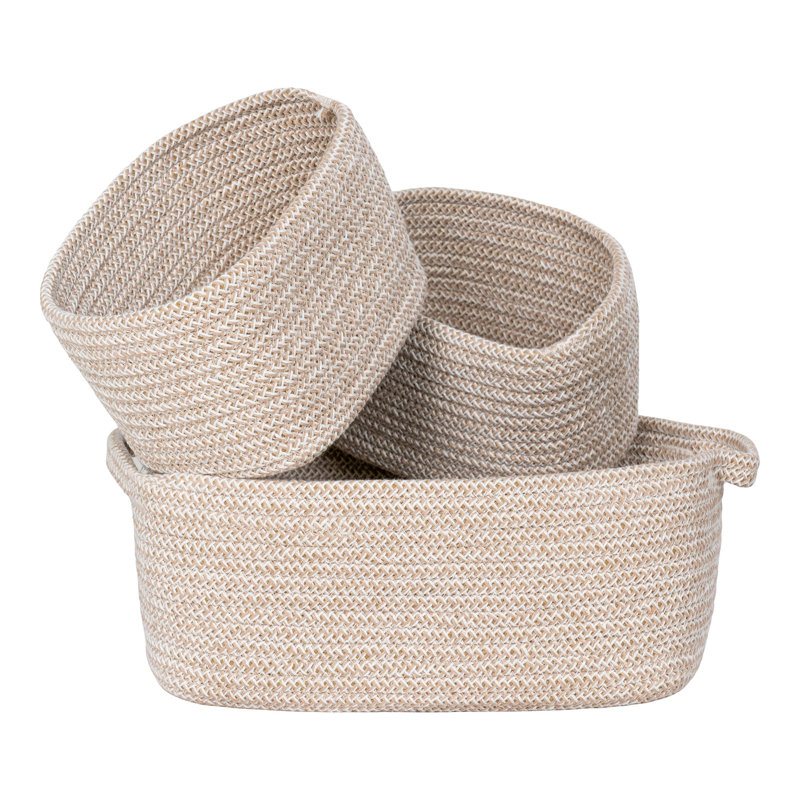 Beachcrest Home Jaylene Cotton Decorative Basket