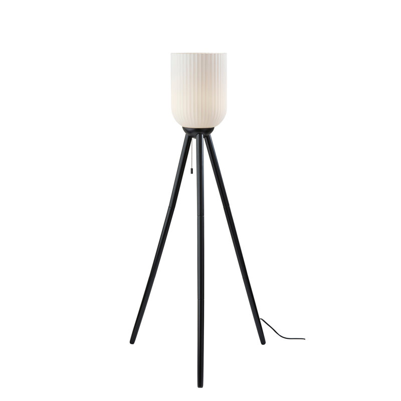 Lampe trépied 58 po Lapka, Noir