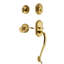 Nostalgic Warehouse Rope Rosette S Grip Handleset with Single Cylinder Deadbolt and Manor Lever-149357927-149357920-149357923