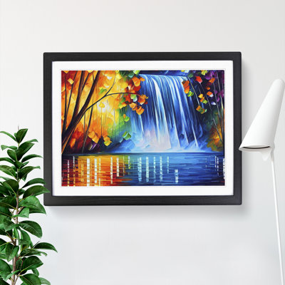 Glimmering River Waterfall Vol.1 - Framed Print