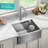 KRAUS Kore™ Workstation Farmhouse Apron Front 16 Gauge Single Bowl Kitchen Sink-115270562-115270563