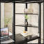 Lit mezzanine double en métal avec bureau et rangement, sécuritaire et peu encombrant pour les garçons, les filles et les adolescents en noir