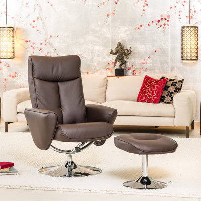 Carol Swivel Recliner with Footstool