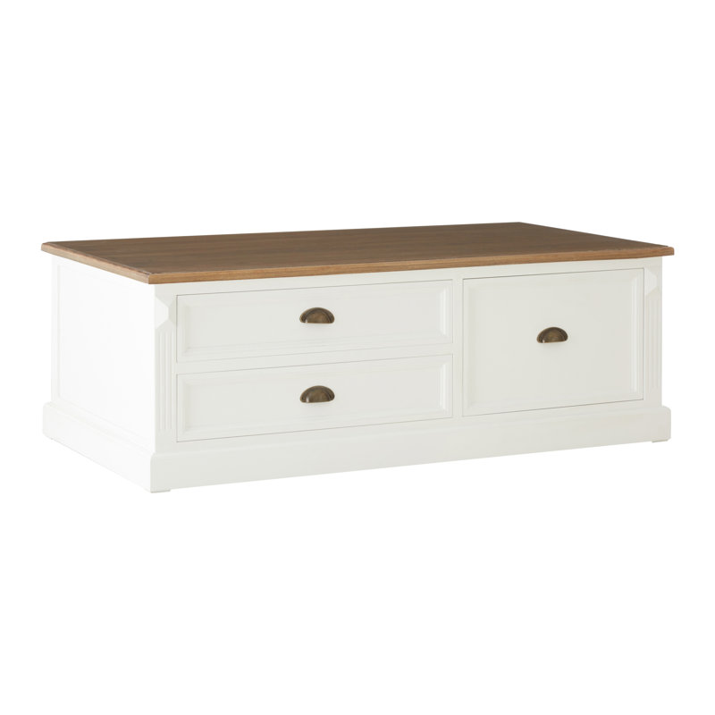 Scofield Solid Coffee Table with Storage