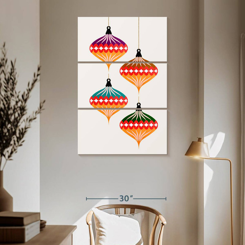 Christmas Balls II, 65" H x 42" W