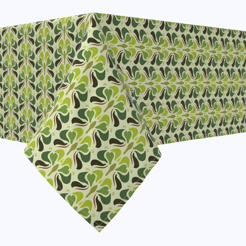 Rectangular Tablecloth, 100% Cotton, Floral 100, 104" x 60"