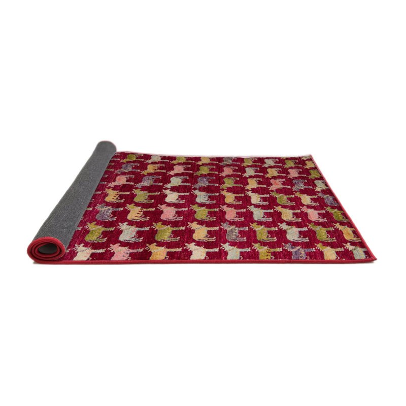 Abstract Indoor Rug, Round 4'