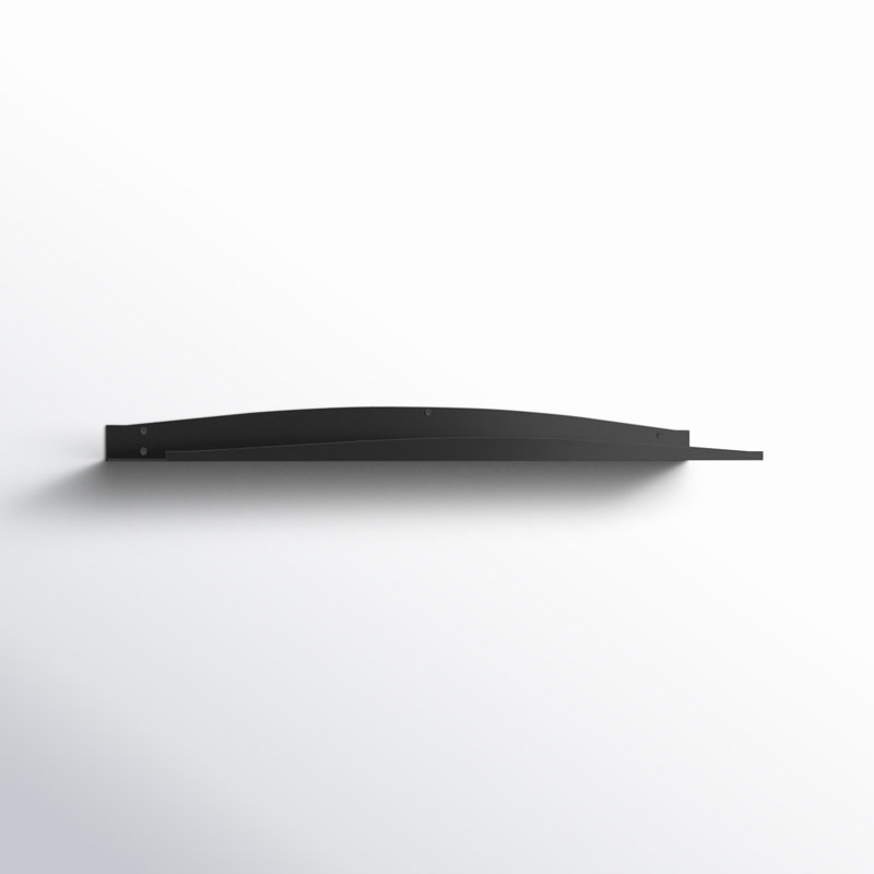 Tablette flottante en métal Ronella, Noir, H 2,5 po x l 36 po x P 6 po