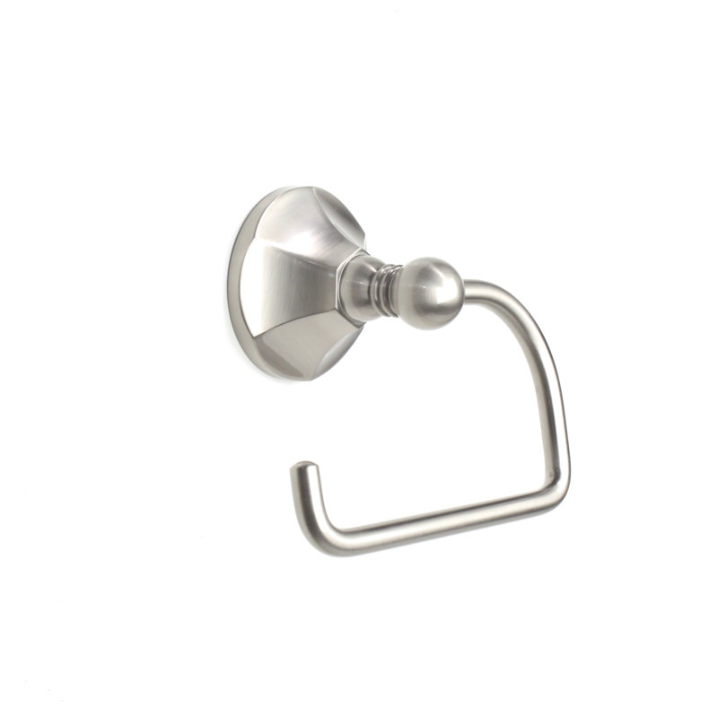 Porte-papier hygiénique à fixation murale Vera, Nickel satiné