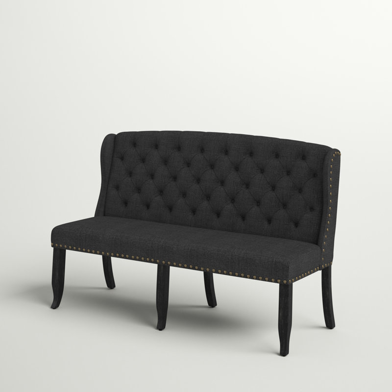 Banc Adler, Crème, 42.5" H x 66" W x 26.75" D