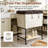Heavy Duty Rolling Laundry Cart With 2-Tier Sorting System, Lockable Wheels And Sturdy Metal Frame For Laundry Room Organization And Storage
